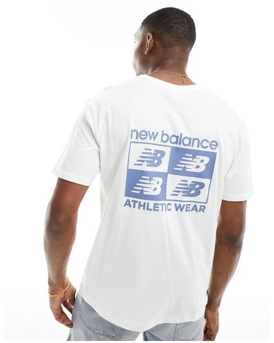 New Balance Essentials Back Print T-shirt - White