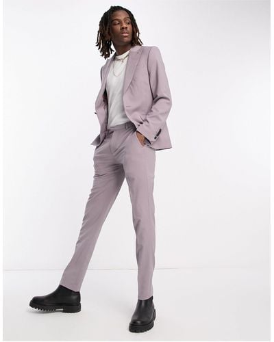 Twisted Tailor Buscot Suit Trousers - Purple