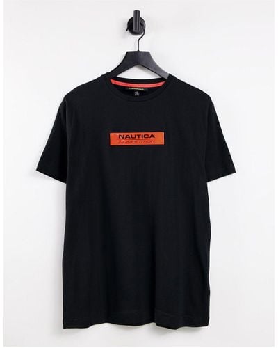 Nautica Camiseta negra con detalle - Negro