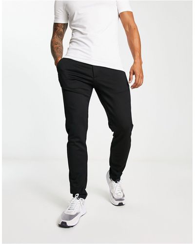 Only & Sons Slim Tapered Fit Trousers - Black