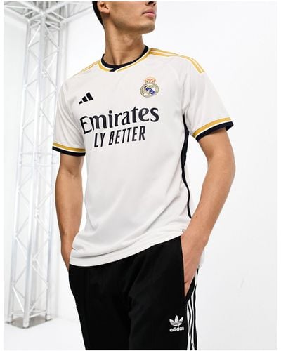 adidas Originals Adidas Football Real Madrid 2023/24 Unisex Home Shirt - White