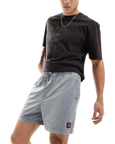 Deus Ex Machina Pantalones cortos grises con lavado ácido sandbard - Negro