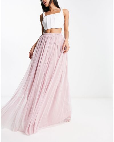 Beauut Tulle Maxi Skirt - Pink