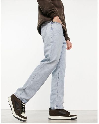 Abercrombie & Fitch Athletic - jeans dritti lavaggio chiaro - Bianco