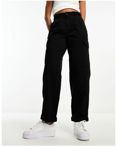 Carhartt Collins - pantaloni di twill modello cargo comodi neri - Nero