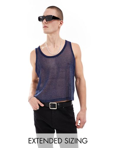 ASOS Scoop Neck Vest - Blue