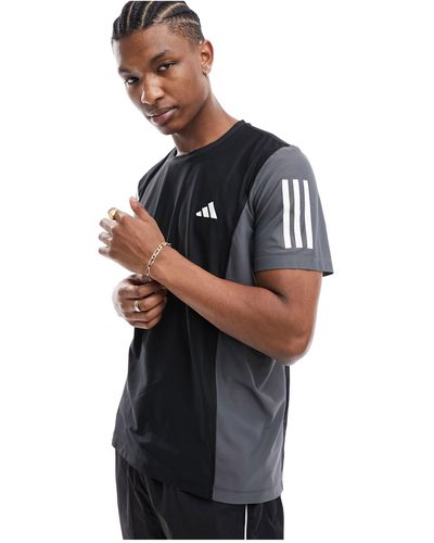 adidas Originals Adidas running - own the run - t-shirt effet color block - Noir