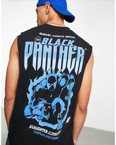 ASOS Débardeur à imprimé black panther - Noir