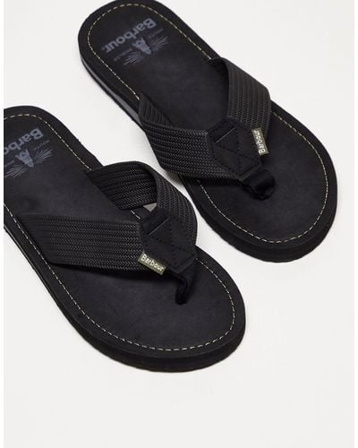 Barbour Toeman - sandales à entredoigt - Noir