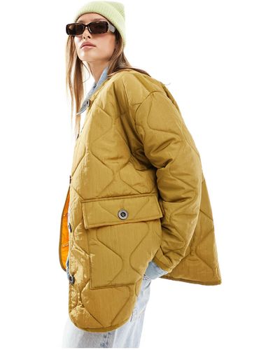 ONLY Quilted Nylon Jacket - Yellow