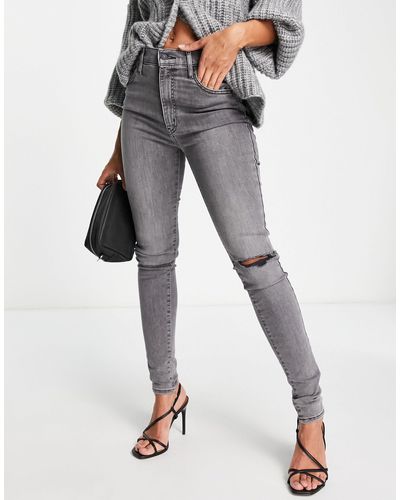 Levi's – mile high – jeans mit sehr engem schnitt - Grau