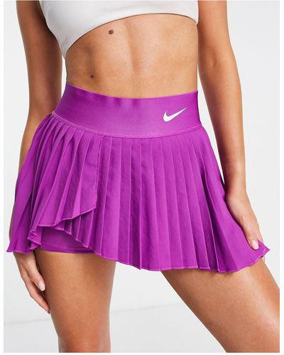 Nike Nike Tennis Dri-fit Pleated Skirt - Purple