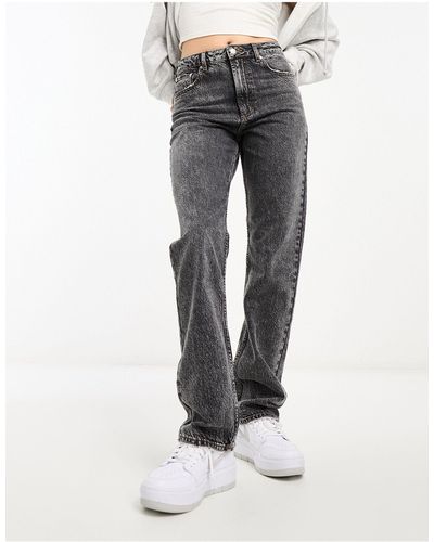 ASOS – straight jeans im 90er-stil - Grau