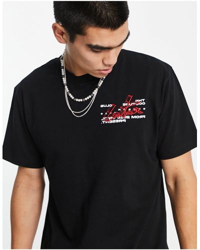 The Couture Club T-shirt nera con stampe del logo - Nero