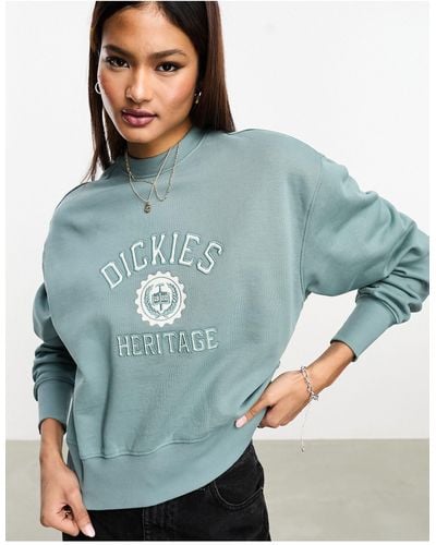 Dickies Oxford Graphic Sweatshirt With Chest Print - Blue