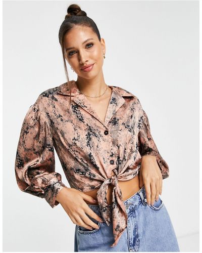 Metallic River Island Tops for Women | Lyst