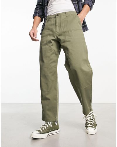 Farah – anderson – utility-hose aus twill - Grün