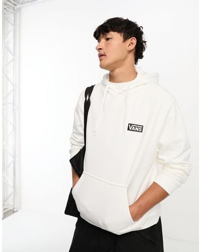Vans Relaxed Fit Box Logo Hoodie - White