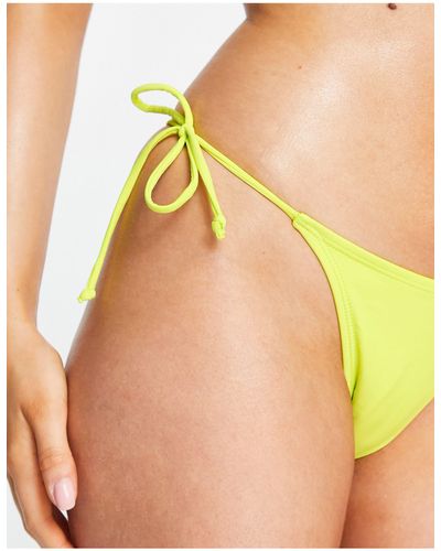 Brave Soul – bikinihose mit seitlicher bindung - Grün