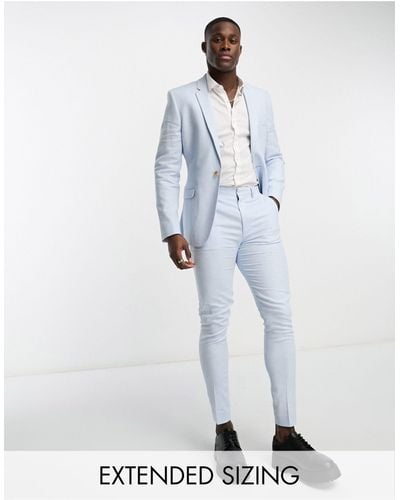 ASOS Super Skinny Suit Trouser - White