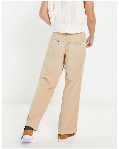 Kickers Wide Skate Corduroy Trousers - Natural
