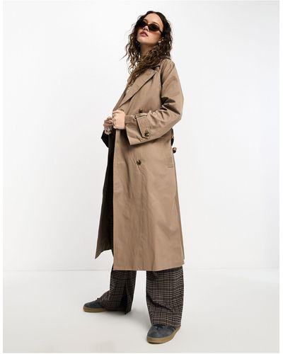 Object – trenchcoat aus einem baumwollmix - Weiß