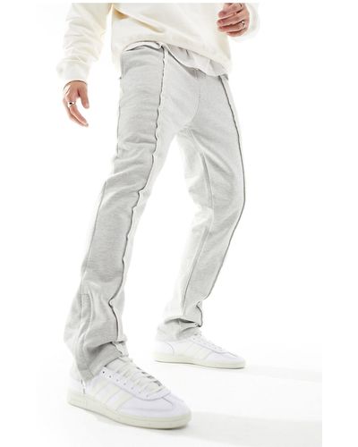The Couture Club Raw Seam Relaxed Trackies - White