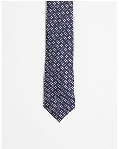 Ben Sherman Cravatta con stampa - Blu