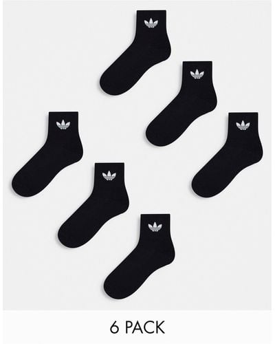 adidas Originals 6 Pack Crew Socks - Black