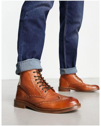 Noak Zapatos oxford marrones con cordones - Azul