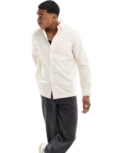 River Island Regular Fit Oxford Shirt - White