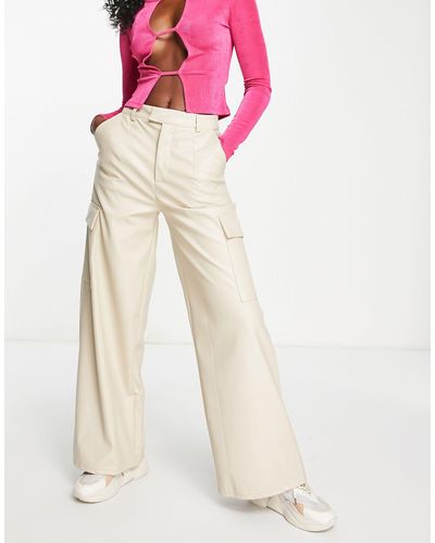Missguided Jersey Wide Leg Pants Camel, $40, Missguided