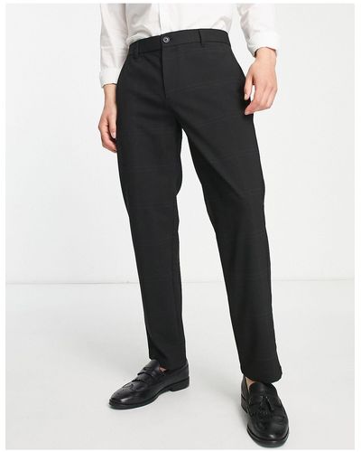 Pull&Bear Pantalon habillé coupe ajustée - Noir