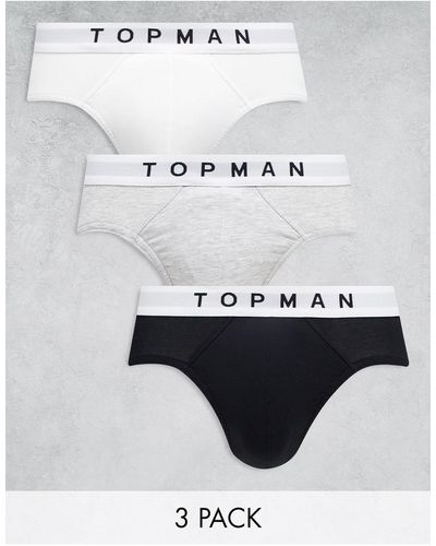 TOPMAN 3 Pack Briefs - White