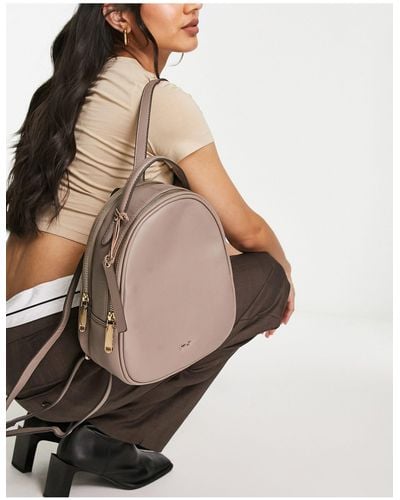 Paul Costelloe Leather Backpack - Natural