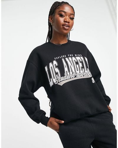 Pull&Bear Women's' Lead Floral Print Sweatshirt