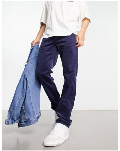 Lee Jeans Daren - pantalon en velours côtelé - bleu