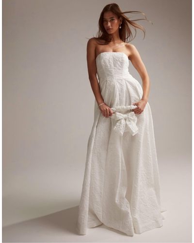 ASOS Winnona Bandeau Maxi Wedding Dress - White