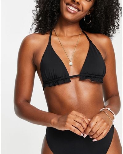 Vero Moda Triangle Bikini Top - Black