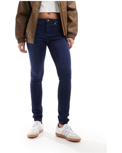 Vero Moda Jean skinny en coton mélangé - foncé - Bleu