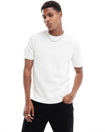River Island Knitted T-shirt - White