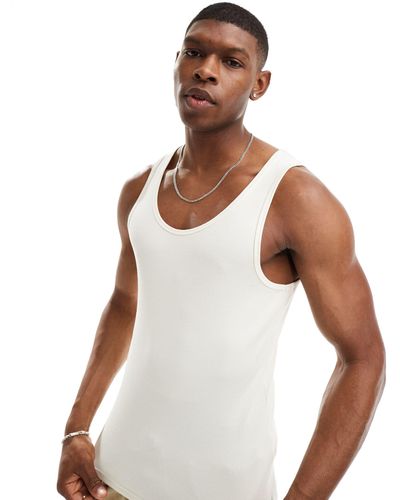ASOS Muscle Fit Tank Top - White