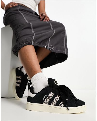 adidas Originals Campus 00 - sneakers nere leopardate - Nero