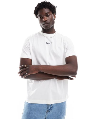 GANT Central Small Logo T-shirt - White