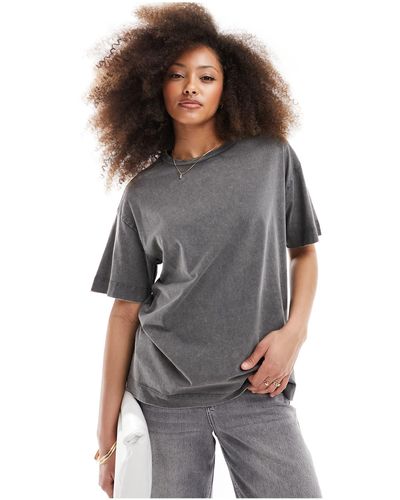Pull&Bear Oversized T-shirt - Gray