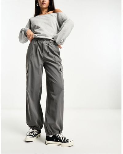 ONLY Wide Leg Cargo Trousers - White