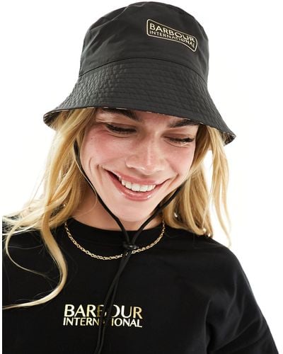 Barbour Reversible Bucket Hat - Black