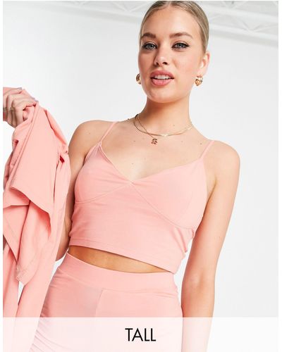 Noisy May Twinset Crop Top Co-ord - Pink