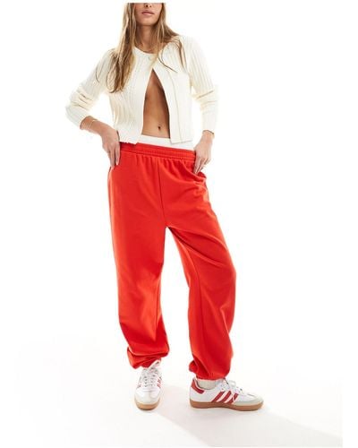 ASOS Sweat Trackies With Cuff - Red