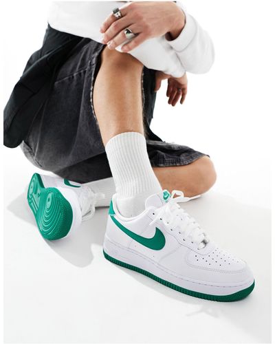 Nike Air force 1 '07 - baskets - et vert - Blanc